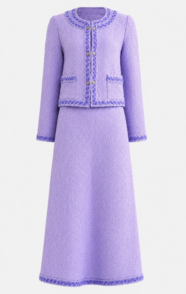 ♥️CHANEL ラベンダー ジップアップジャケット CHANEL Purple Suits & Suit Separates for Women for sale | eBay
