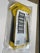 Stanley Single Sided Bi-Material Pull Cutter (5 Pack) New