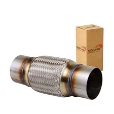 Exhaust Flex Pipe Universal Type 100 Stainless Steel For Heavy 3.0X6X10 1 PC