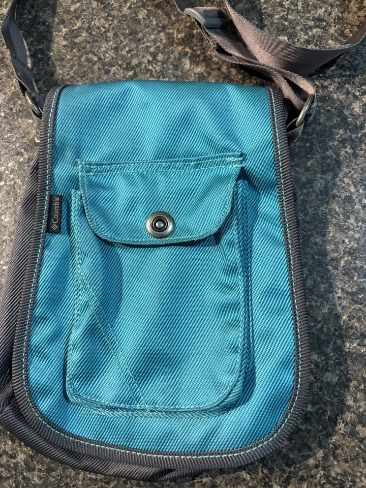Columbia Teal/Aqua Bolso Mensajero Sobre el Hombro Bandolera Bolso de Viaje, Cartera Foto 2 de 4
