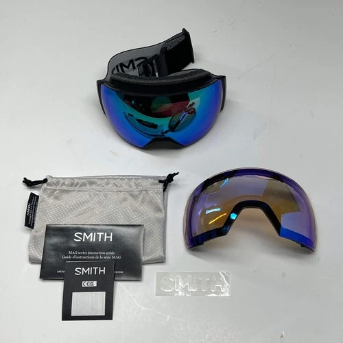 SMITH I/O Mag XL Lens Cover Chromapop Spherical Ski Goggle Green M007133 (As-Is)