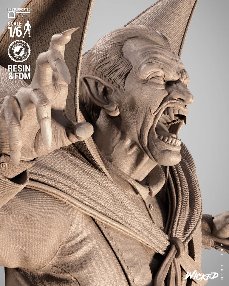 Escultura de Drácula Fan Art impresa en 3D de Wicked3d Foto 4 de 4