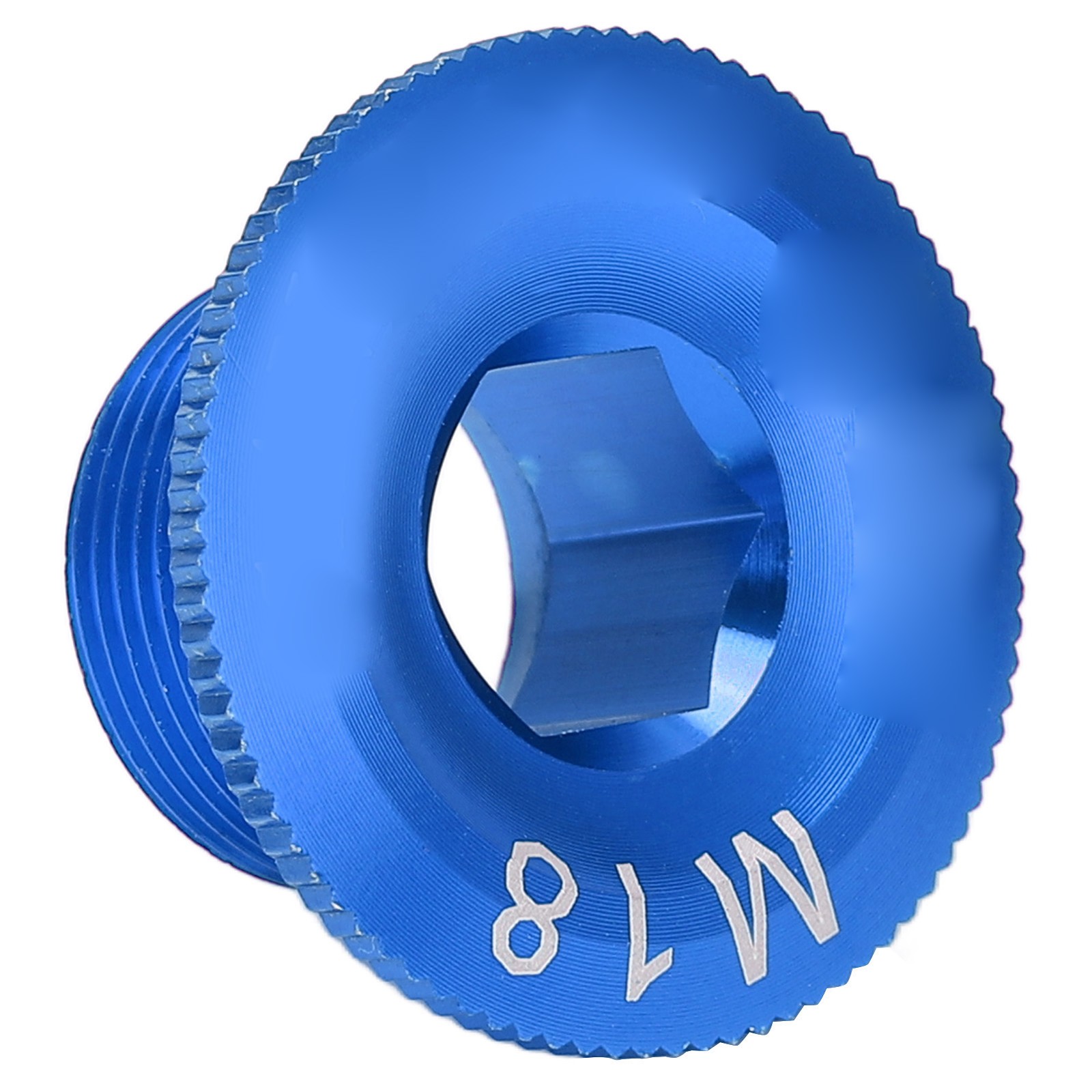 (Blue)CANSUCC M18 Mountain Bike Crank Cover Screws Rustproof Bicycle Cranks AJ