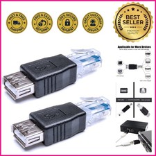 Herfair Ethernet to USB Adapter RJ45 to USB 2.0 Adapter 2-Pack