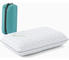 Vaverto Small Memory Foam Pillow With Carry Case, Perfect For Camping Or Travel
