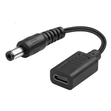 USB Type-C to DC 5.5mm x 2.1mm PD Trigger Cable 20V 5A 100W Laptop Drill Battery