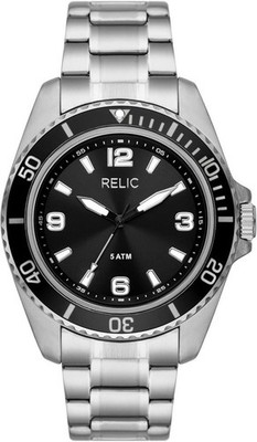 Relic by Fossil Men's Dustin Silver-Tone Watch Model ZR12669