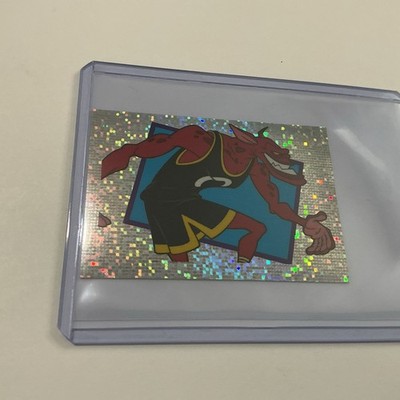 1996 Upper Deck Space Jam Dazzle Sparkle Refractor Holo Sticker Monstars Nawt RC