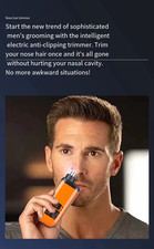 Nose Ear Hair Trimmer for Men - USB C Rechargeable Portable Fast Charge, Compact