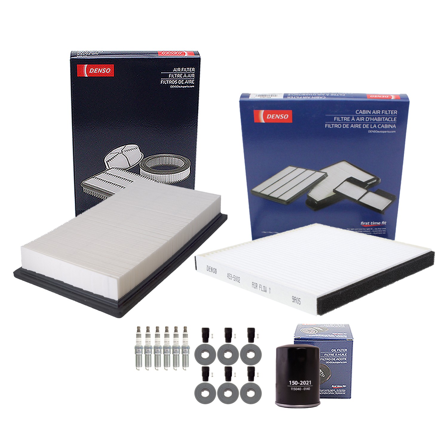 Denso Tune Up Kit NGK 6 Spark Plugs  Boots Kit for Edge MKX 3.5L 3.7L V6 C K