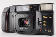 Near Mint Fuji TELE CARDIA SUPER DATE Black Point Shoot 35mm Film Camera Japan