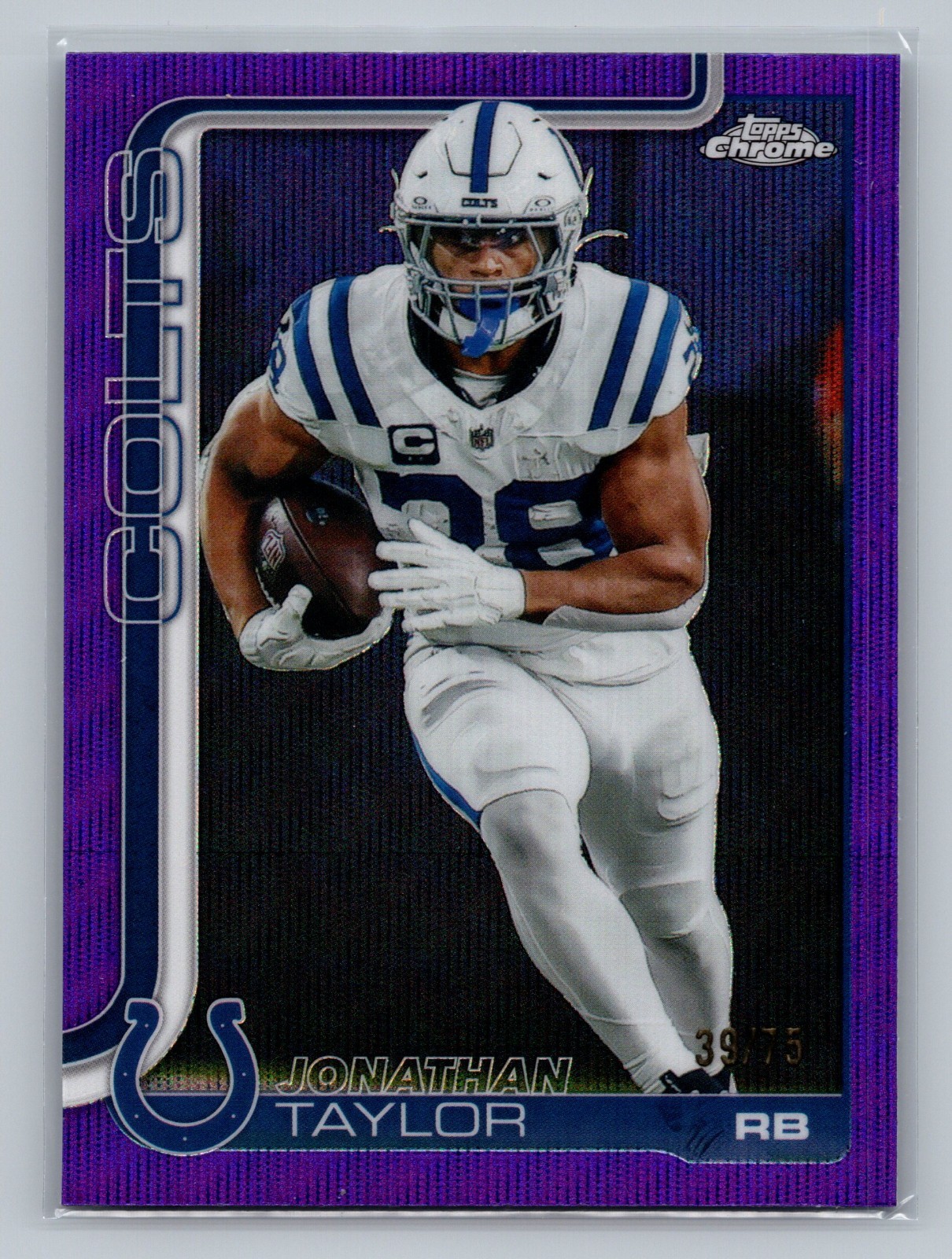 2025 Topps Chrome - Jonathan Taylor #130 Purple Refractor /75