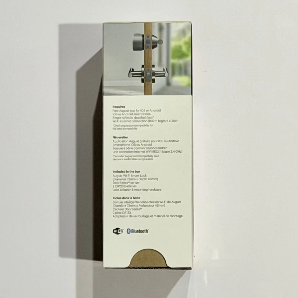 August Wi-Fi Smart Lock (Plateado) AUG-SL05-M01-S01 - Modelo ASL-05 NUEVO EN CAJA Foto 2 de 4