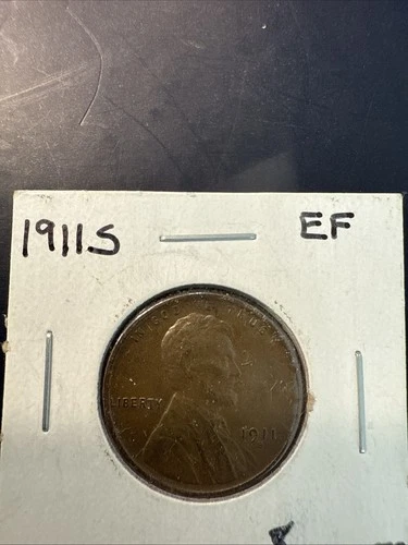 1911-S 1c Lincoln Wheat Cent Extra Fine
