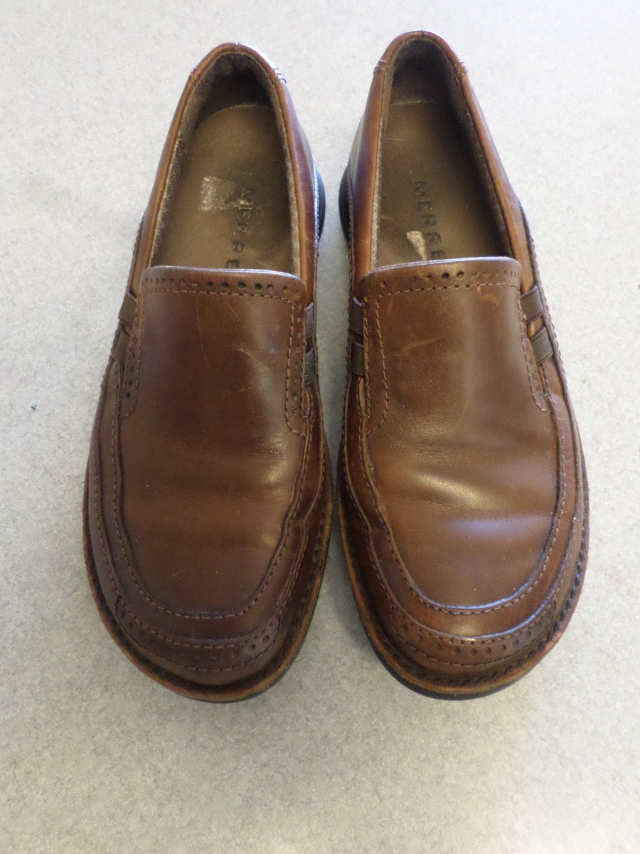 Merrell Tetra Wave Saddle Leather Slip On Loafers Women display picture 1