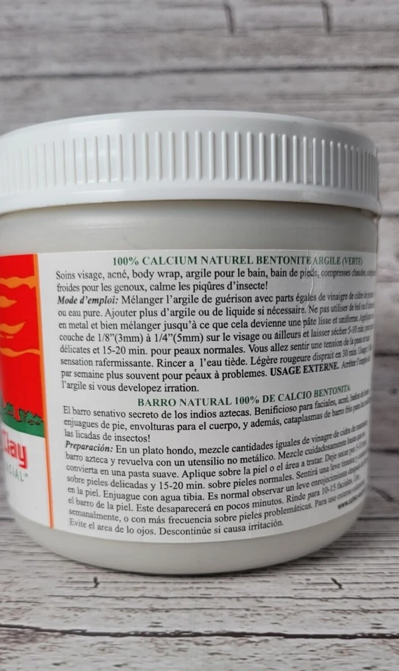 Arcilla curativa india secreta azteca limpieza profunda de poros 1 lb SELLADA Foto 2 de 3