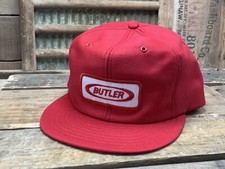 Vintage BUTLER Snapback Trucker Cap Hat Patch LOUISVILLE MFG CO Made In USA