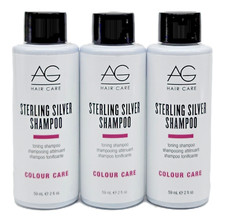 AG Hair Sterling Silver Toning Shampoo 2 oz - PACK OF 3