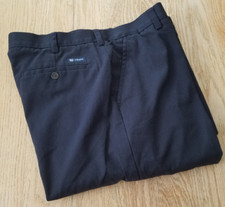 Ralph Lauren Chaps Pants Mens 35x30 Dk Blue Pockets Casual Flat Front