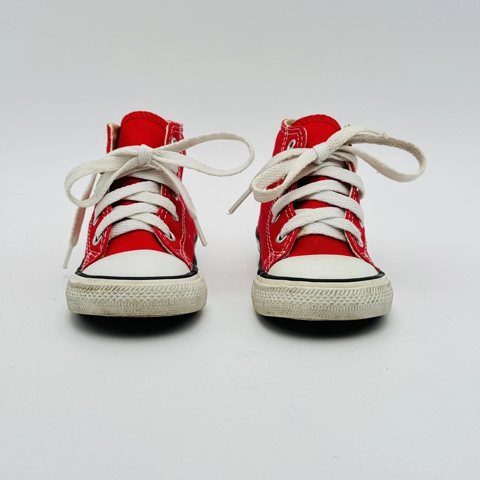Niño pequeño Converse Chuck Taylor All Star Core Hi 7J232 color rojo talla 6 Foto 2 de 4