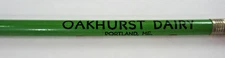 Vintage Oakhurst Dairy Milk Advertising Pencil Christmas Portland Maine 1930-50s