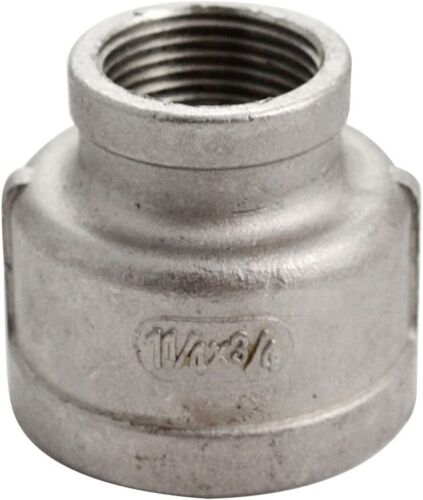 1-1/4" Female to 3/4" Female NPT Threaded Reducer Reducing Coupling SS304 Socket - Picture 1 of 2