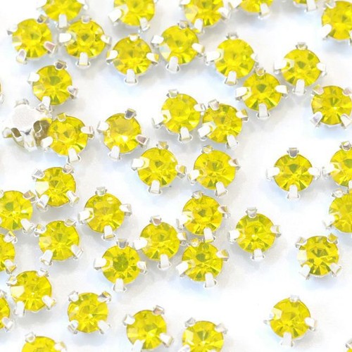 Glass Round Sew On Rhinestones With Silver Claw Flatback For Crafts 200pcs 4mm - Picture 27 of 44