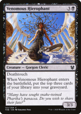 MTG Magic THB Theros Beyond Death - 1x EN NM 122 C Venomous Hierophant