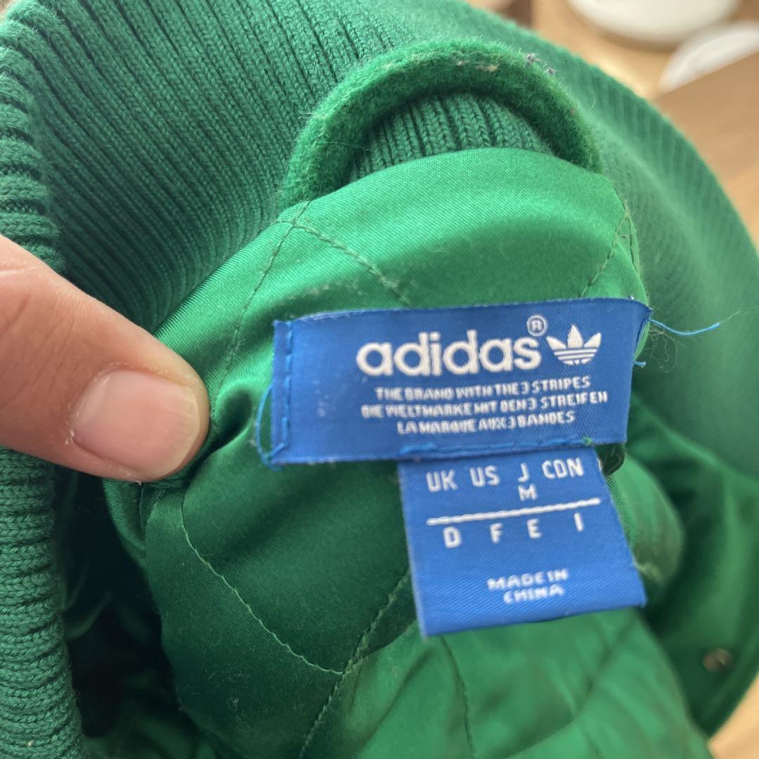 adidas×NIGO wool leather jacket, size M, green adidas x NIGO adidas×NIGO wool leather jacket, size M, green adidas x NIGO