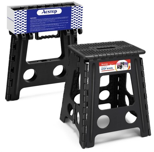 plastic Folding Step Stool 16 inch folding stool seat chair portable kids adults - Picture 47 of 75