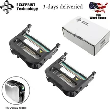 2X Printhead for Zebra ZC100 ZC150 Printer PVC Color Card 300dpi P1094879-020