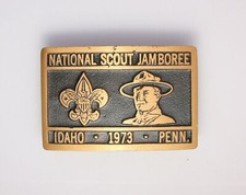 Max Silber 1973 National Jamboree Belt Buckle - Boy Scouts