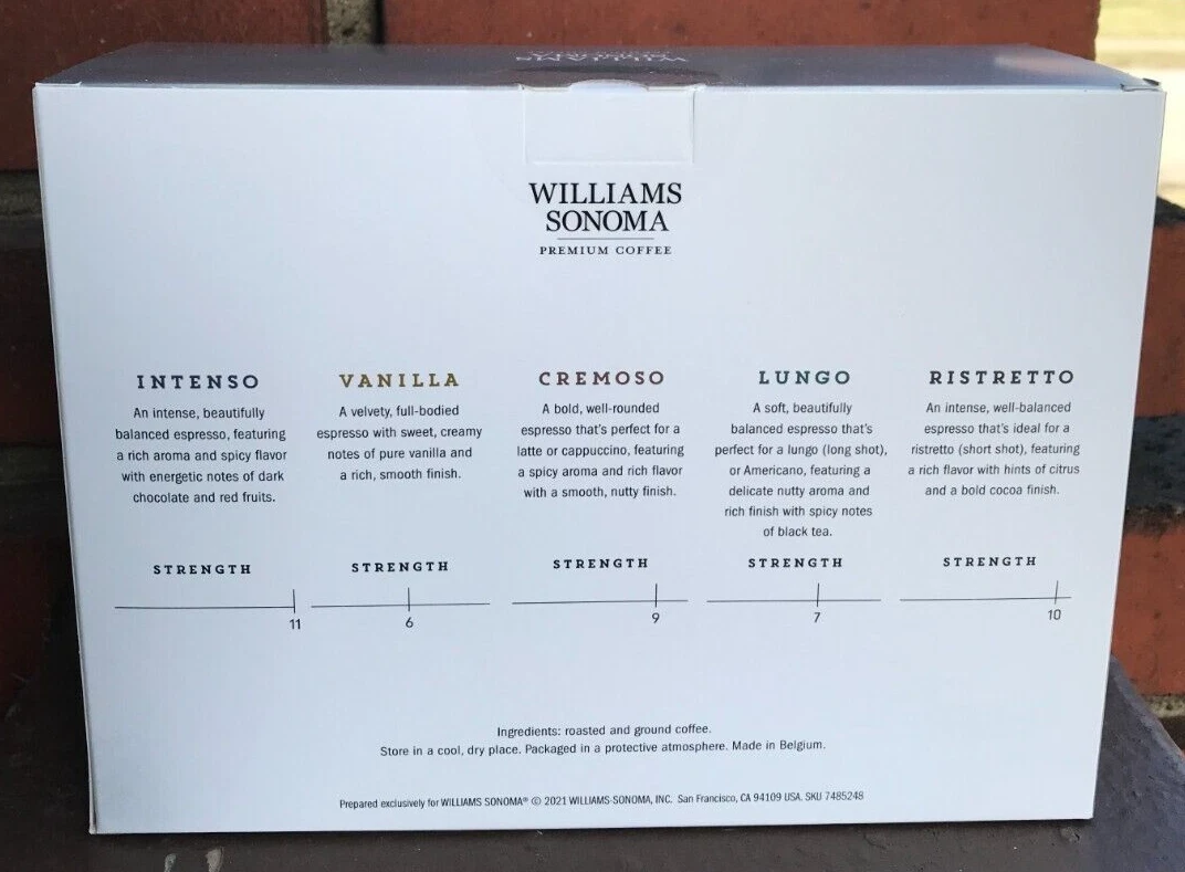 Williams sonoma top nespresso pods