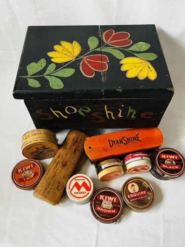 Vintage Wooden Shoe Shine Box Handmade