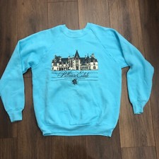 Vintage Biltmore Estate Asheville NC Sweatshirt Mens Size L Blue 90s Made In USA
