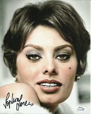 SOPHIA LOREN SIGNED PHOTO FILM AUTOGRAMME AUCH ACOA (13)