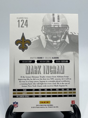 2013 Panini Prestige Football Trading Base Pick Your Cards - Picture 70 of 210