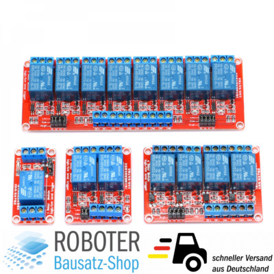 4x Relais Module 5V High/Low Trigger einstellbar Arduino Raspberry Pi DIY