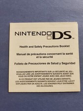 Nintendo DS Health and Safety Precautions Booklet 55878D