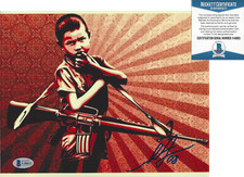 SHEPARD FAIREY STREET ARTIST SIGNED DOH 5 AL ROCKOFF 8X10 PHOTO B PRINT COA BAS
