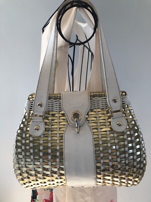 kate spade basket weave tote