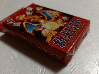 Nintendo Pokemon Red Charizard Pikachu Playing Cards Poker Card