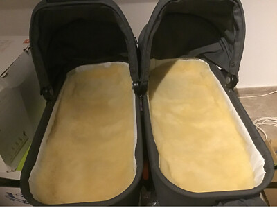 Lammfell Kindersitz Kinderwagen Buggy Wiege Auflage,35x80cm Öko-Gerbung