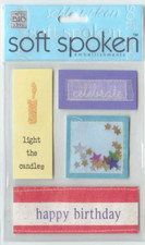 MAMBI Soft Spoken 3D stickers Happy BIRTHDAY Theme 92821 Fast FREE Shipping 