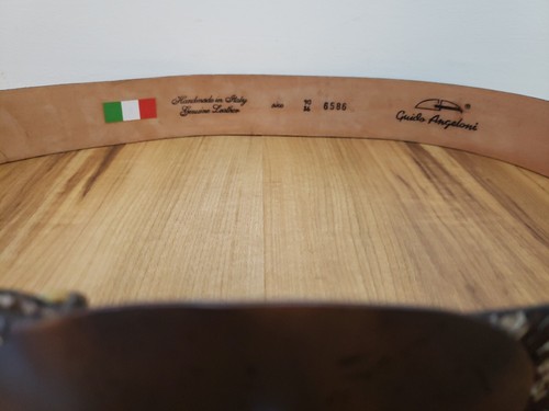 Cintura Guido Angeloni pelle di serpente fatta a mano Italia donna tg 36/L - Foto 2 di 12