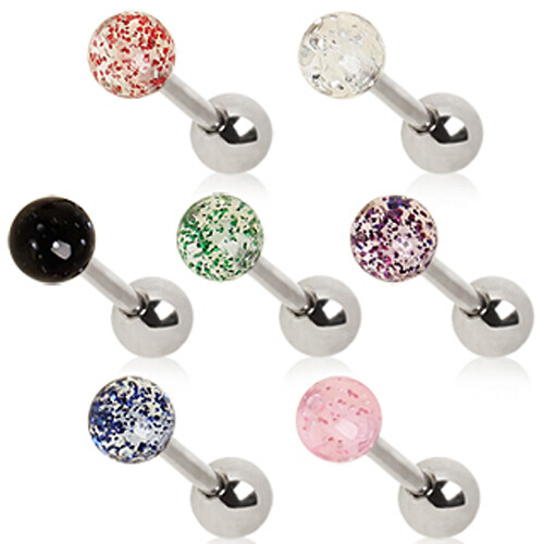 Piercing Lingua 14g Barre Per Piercing Alla Lingua In Titanio - Foto 10