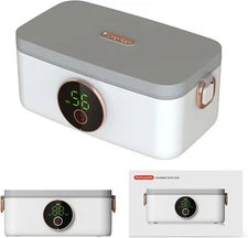 Self Heating Lunch Box Cordless, 45W 1L Portable Electric Lunch Box with 16000Ma