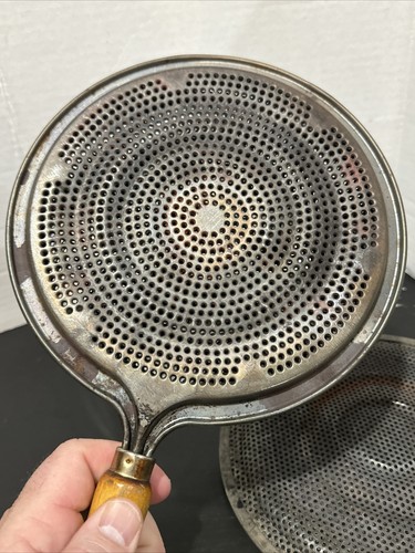 Simmer Ring Heat Diffuser Wood Handle Gas Electric Slow Cook Ring 8 1/4” (2) MCM - Picture 8 of 10