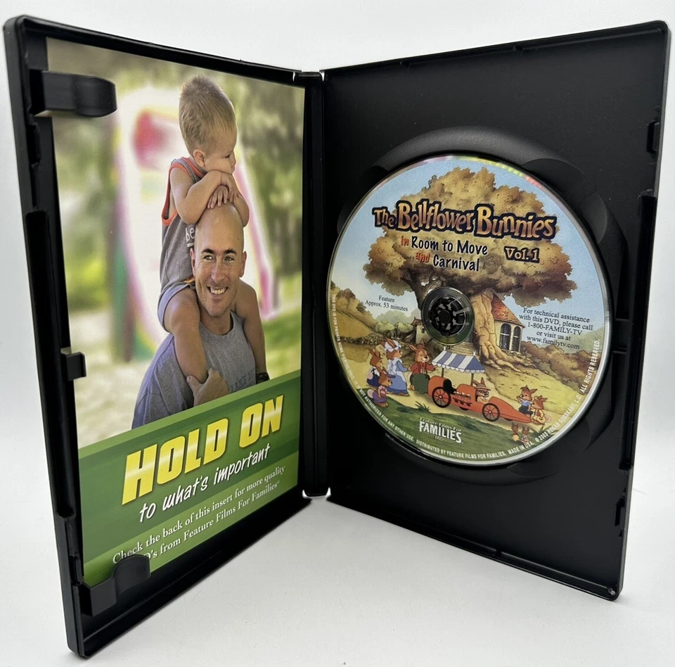The Bellflower Bunnies Vol. 1 Room to Move & Carnival Families DVD Great Cond - Image 3 of 3