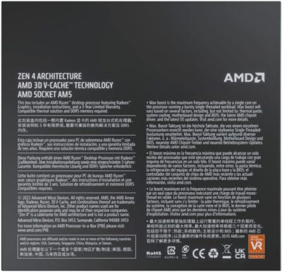 AMD Ryzen 7 7800X3D 8-Core 16-Thread Desktop Processor 100